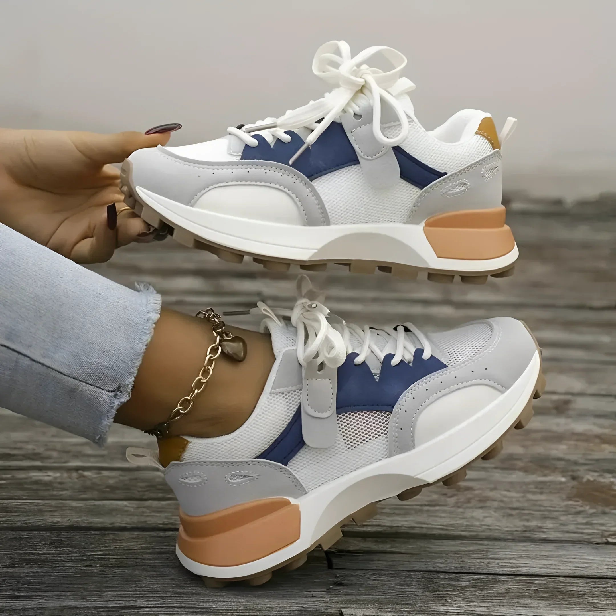 Grace - Baskets confortables et antidérapantes