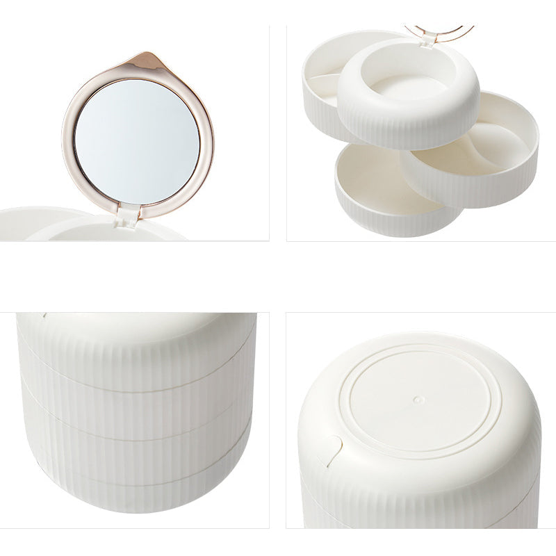 Boîte à bijoux empilable Eleganz – Rangement pratique avec miroir et design élégant