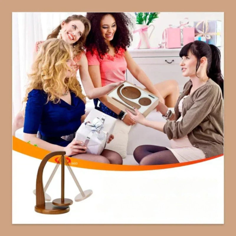 GarnSnur – Support de bobine rotatif avec base stable pour un rangement organisé de la laine