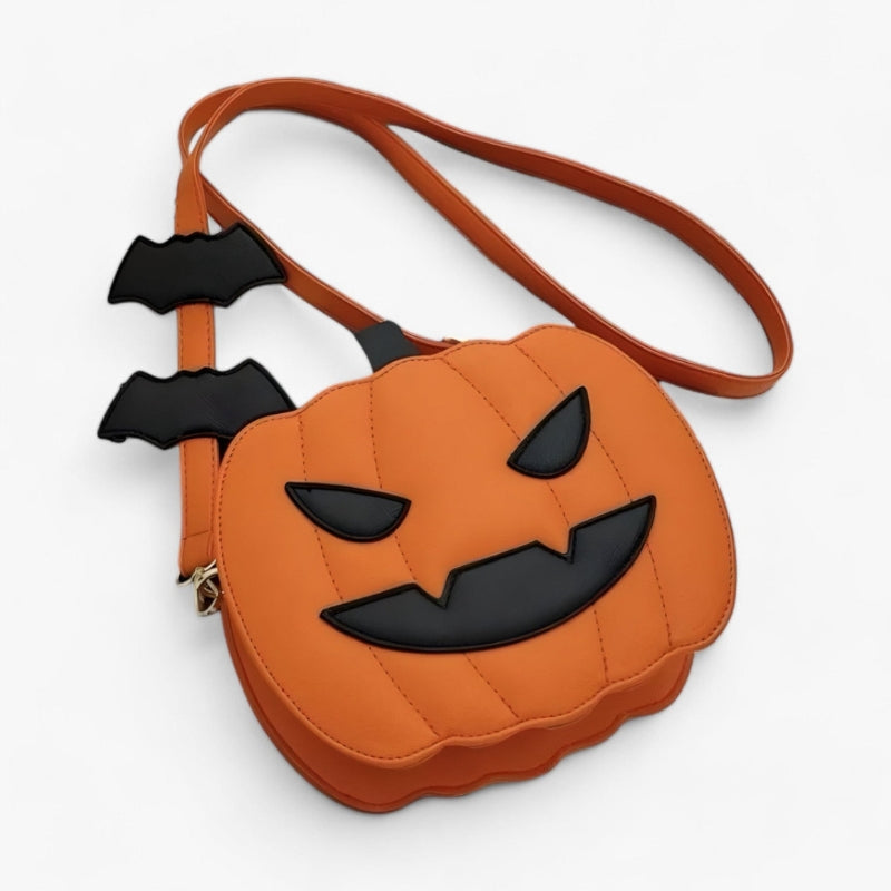Sac à bandoulière d'Halloween en forme de citrouille Juna – Bandoulière réglable et design festif