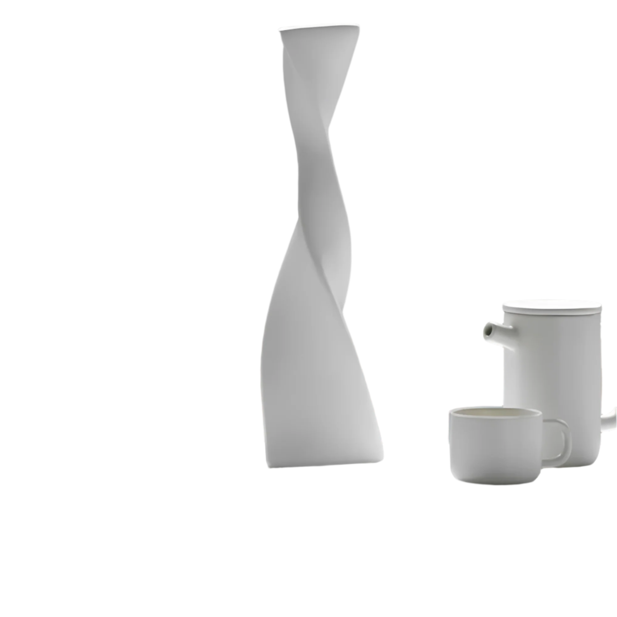 SpiralElegance - Vase en céramique moderne au design en spirale