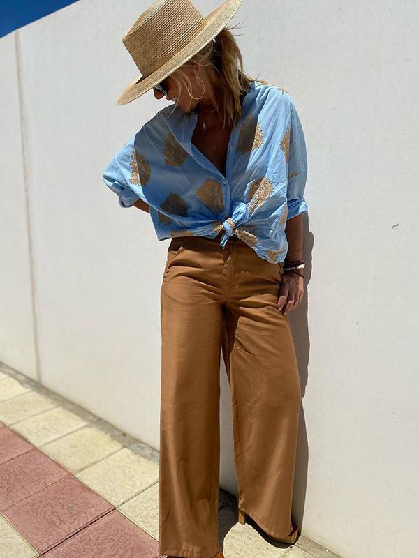 Sofia Blouse Pufærmet avec Imprimé Unique et Design Élégant