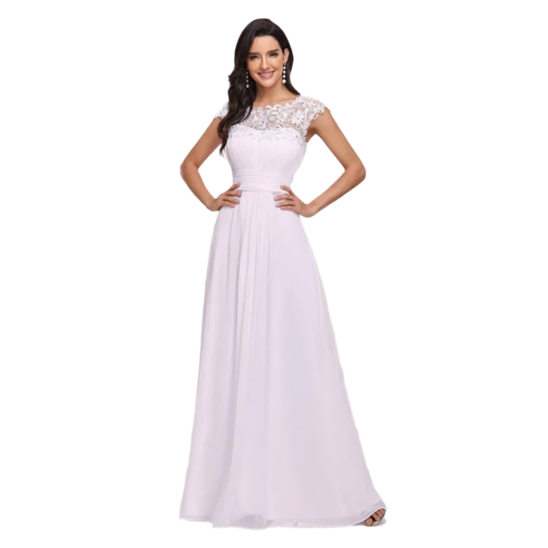 Robe Maxi Élégante avec Manches Plissées – Style Intemporel pour Femmes