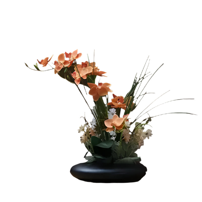 OrchidElegance - Arrangement d'orchidée artificielle dans un vase moderne