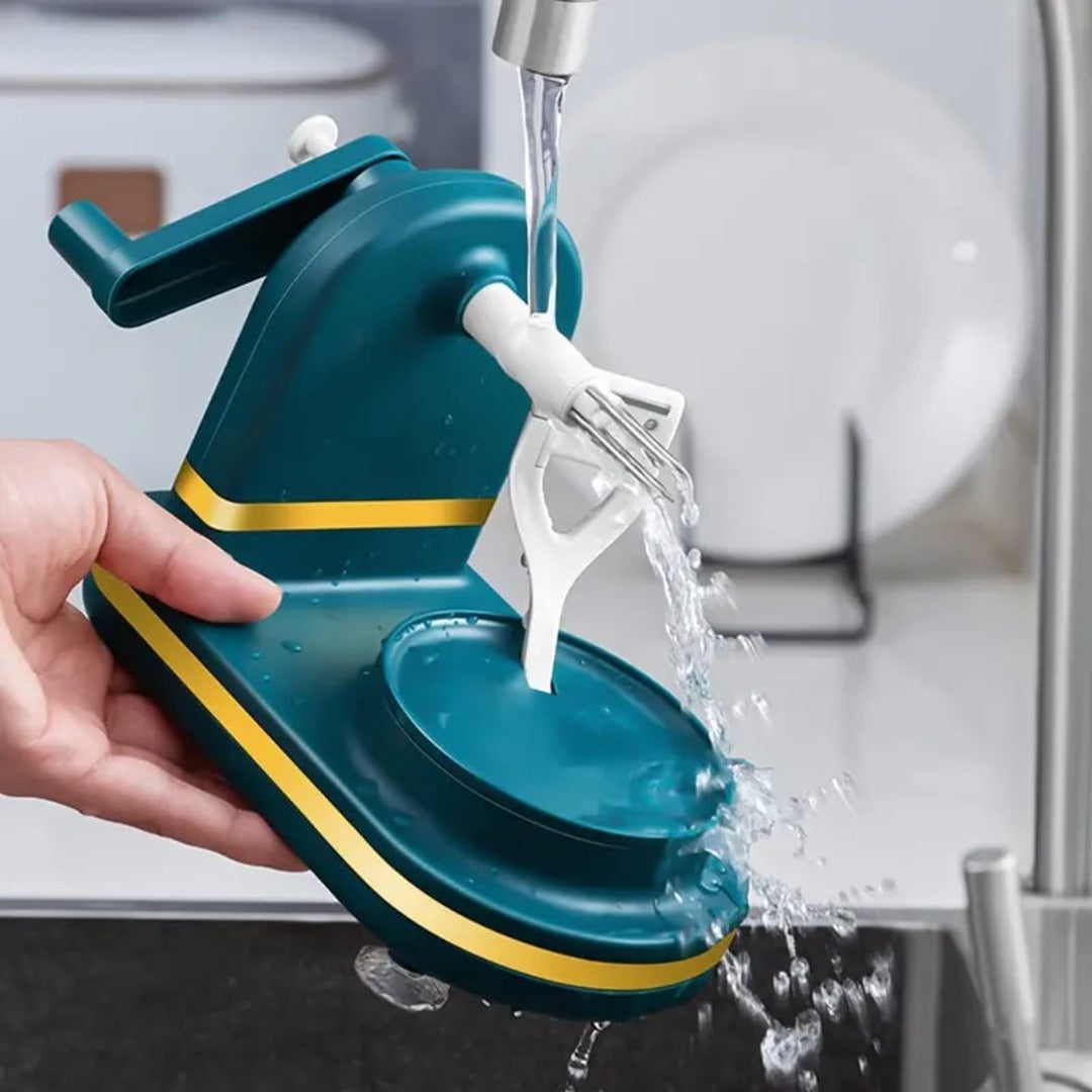 CrankPeel - Éplucheur de cuisine sans effort avec manivelle