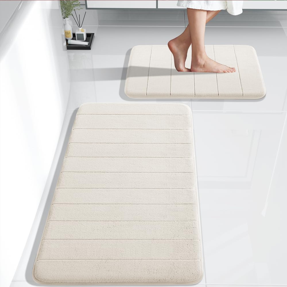 SoftHaven – Ensemble de tapis de bain en mousse de luxe