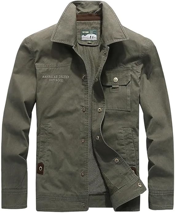Veste Cargo Oliver - Légère et Élégante Veste en Coton avec Plusieurs Poches