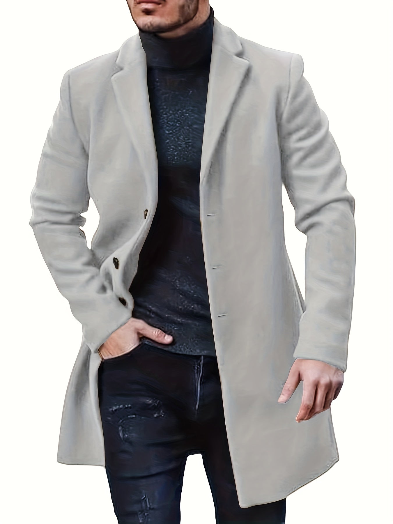 Manteau trench classique Hudson à boutons