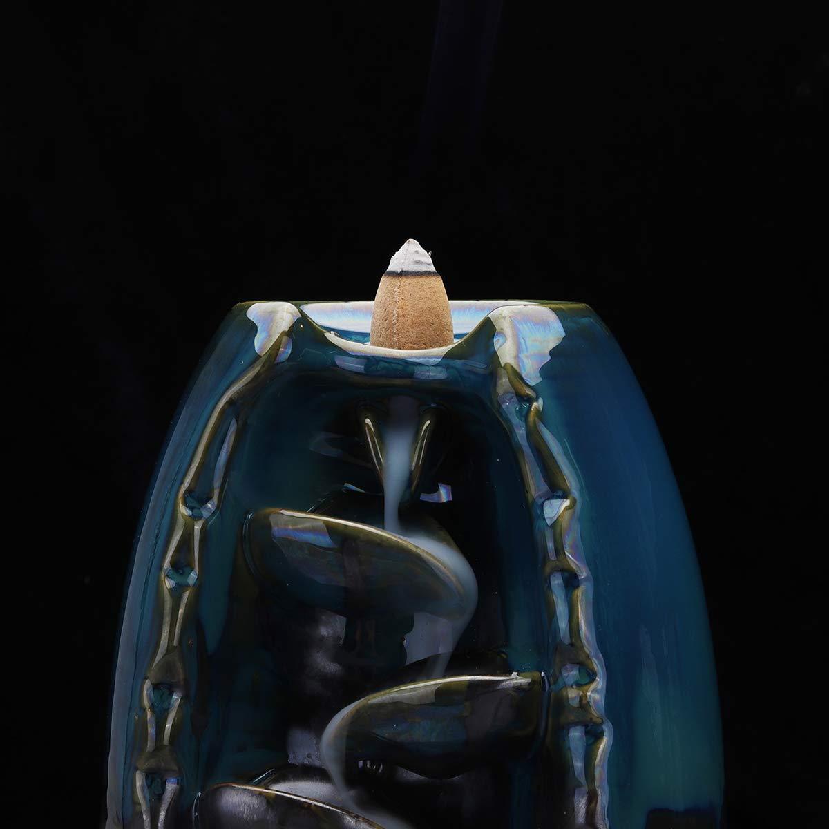 ZenFlow Porte-encens – Design Fait Main avec Effet Apaisant de Cascade