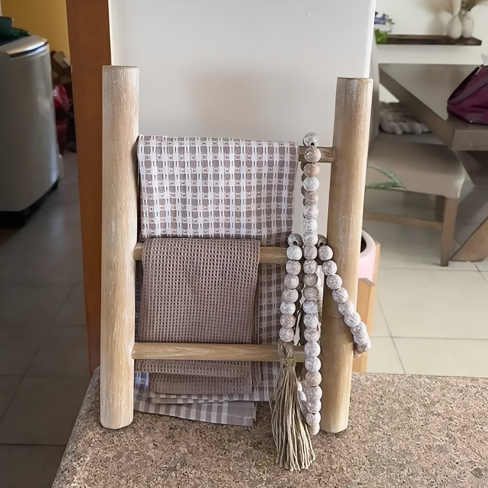 Échelle à serviettes en bois TræLina