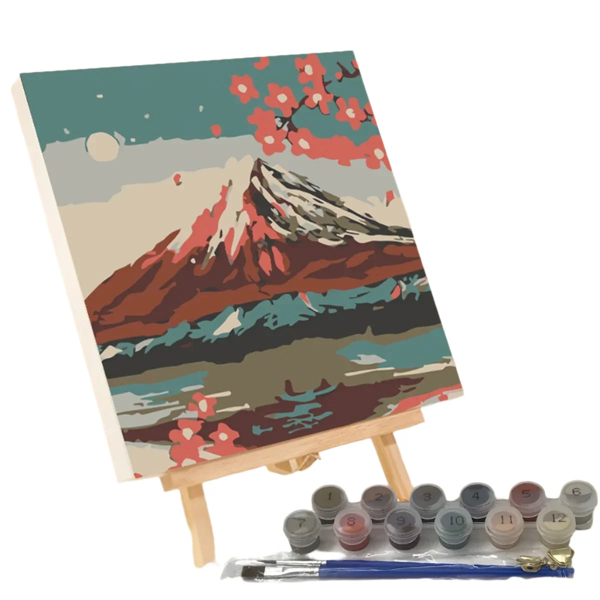 Ensemble de peinture DIY Fredfyldt Landskabs - Art en toile fait main avec pinceaux et peinture