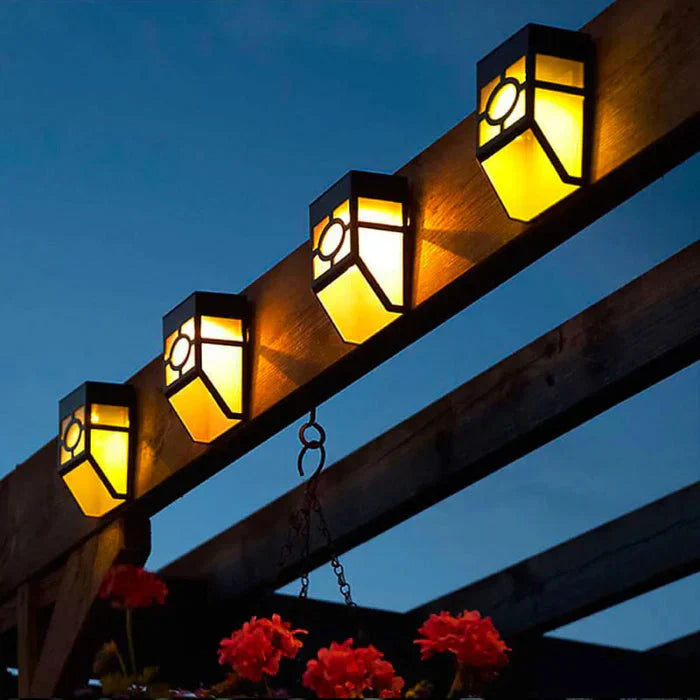 Lumière Solaire - Lampes murales LED modernes pour patio et jardin
