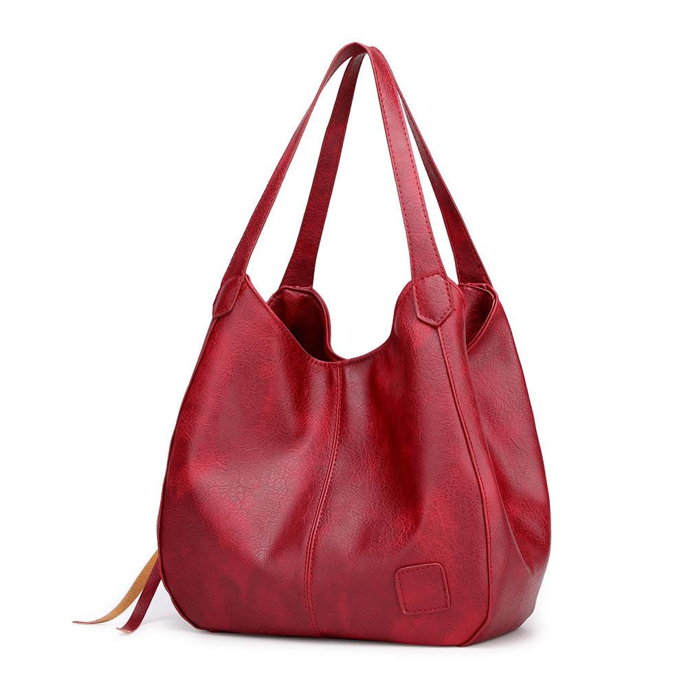 LuxeSlouch – Sac à épaule slouchy en cuir vegan