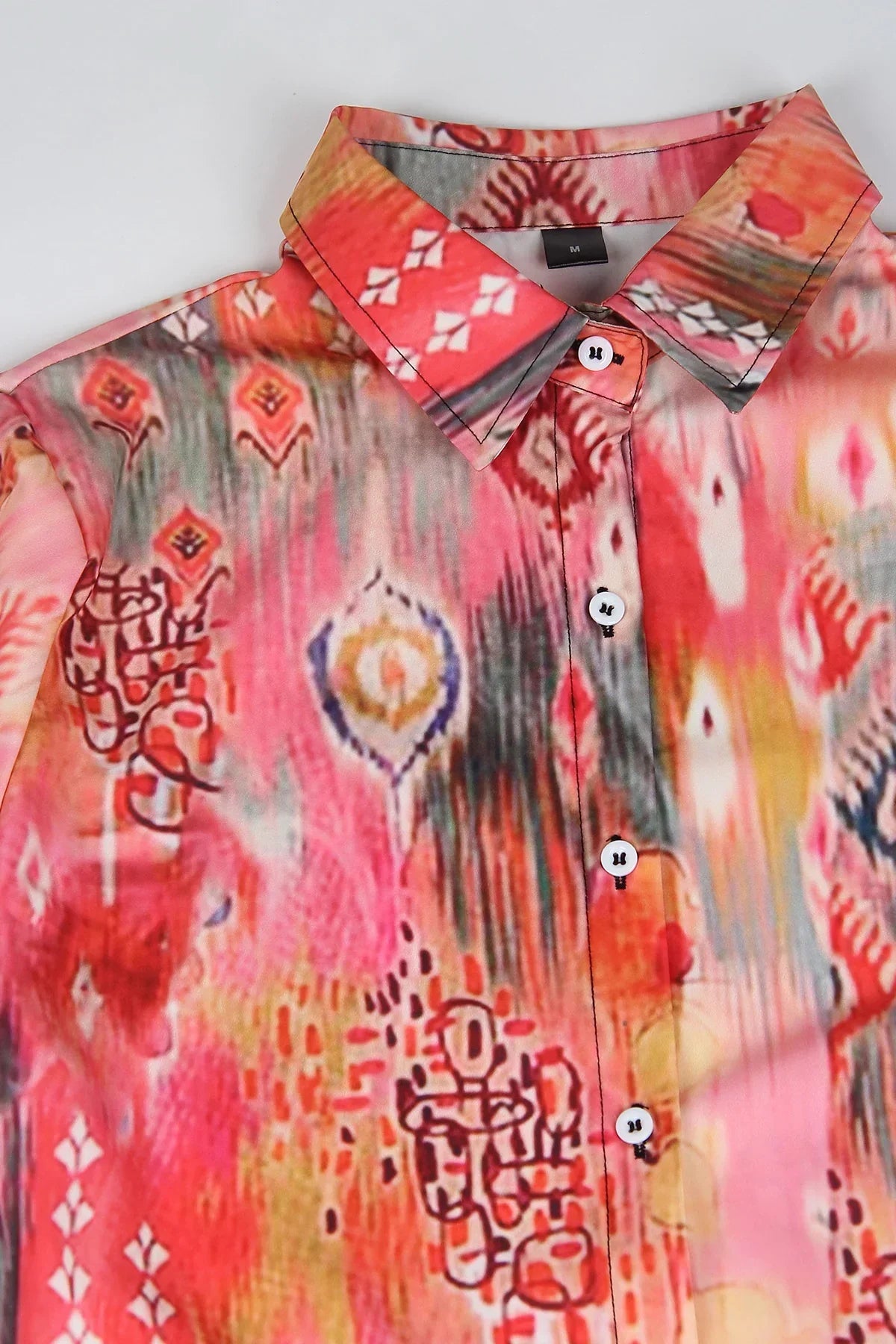 Tessa Haut d'Été Imprimé à Manches Mi-Longues - T-shirt Élégant pour Femmes