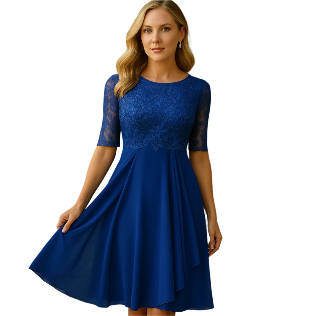 Robe Mini à Manches 3/4 Décontractée pour Femmes – Confortable et Élégante