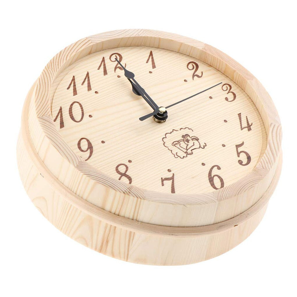 NordicHush - Horloge murale silencieuse en bois