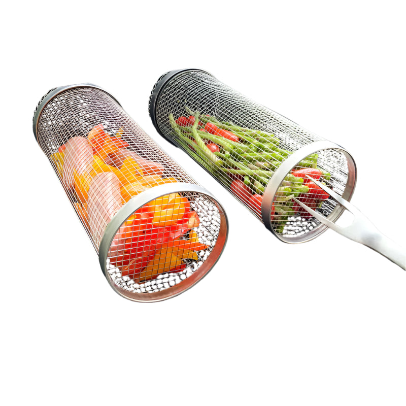 GrillMaster - DuoLock panier de grill en acier inoxydable