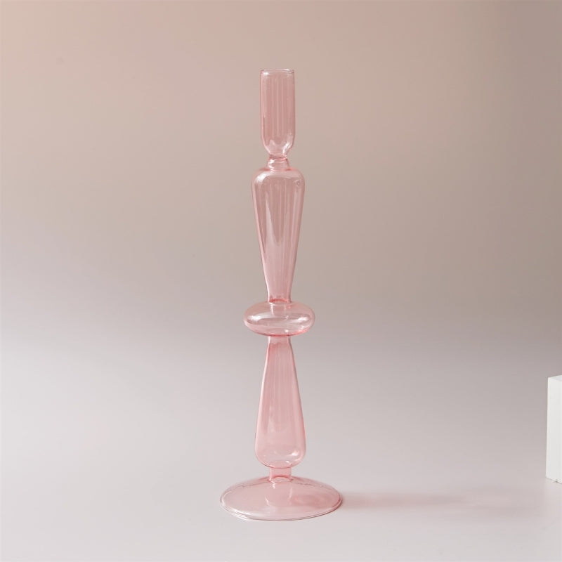 GlassAura - Bougeoirs et vases en verre faits à la main élégants