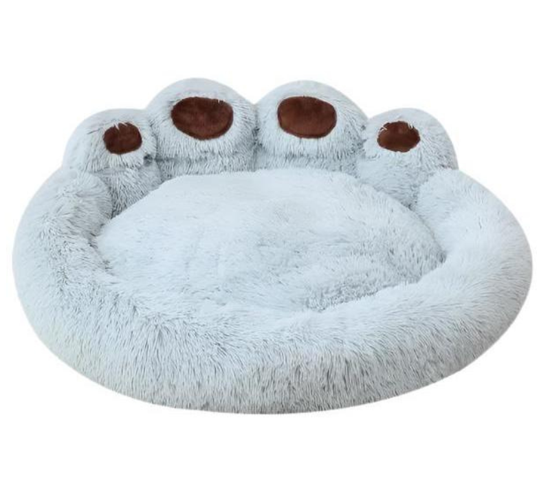 Lit pour animaux CozyPaw - Lavable avec design en forme de patte