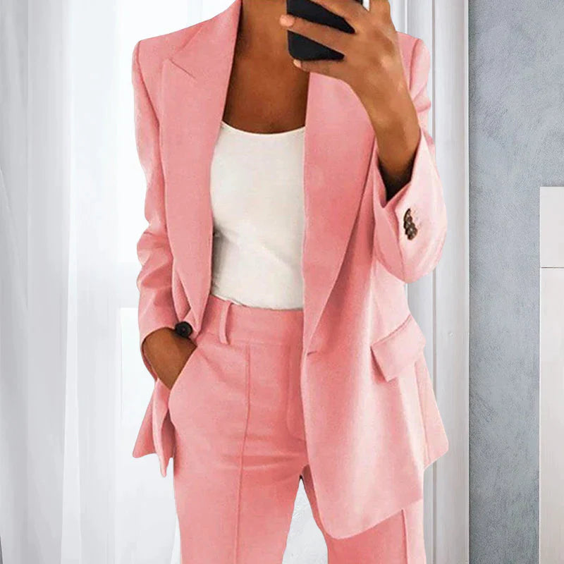 Blazer et Pantalons Emma - Ensemble Business Élégant pour un Look Affûté