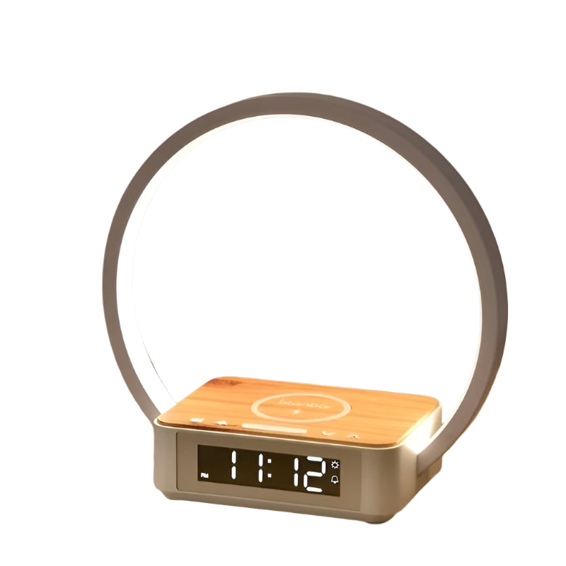 LumaDock - Lampe de bureau intelligente avec chargement sans fil et réveil