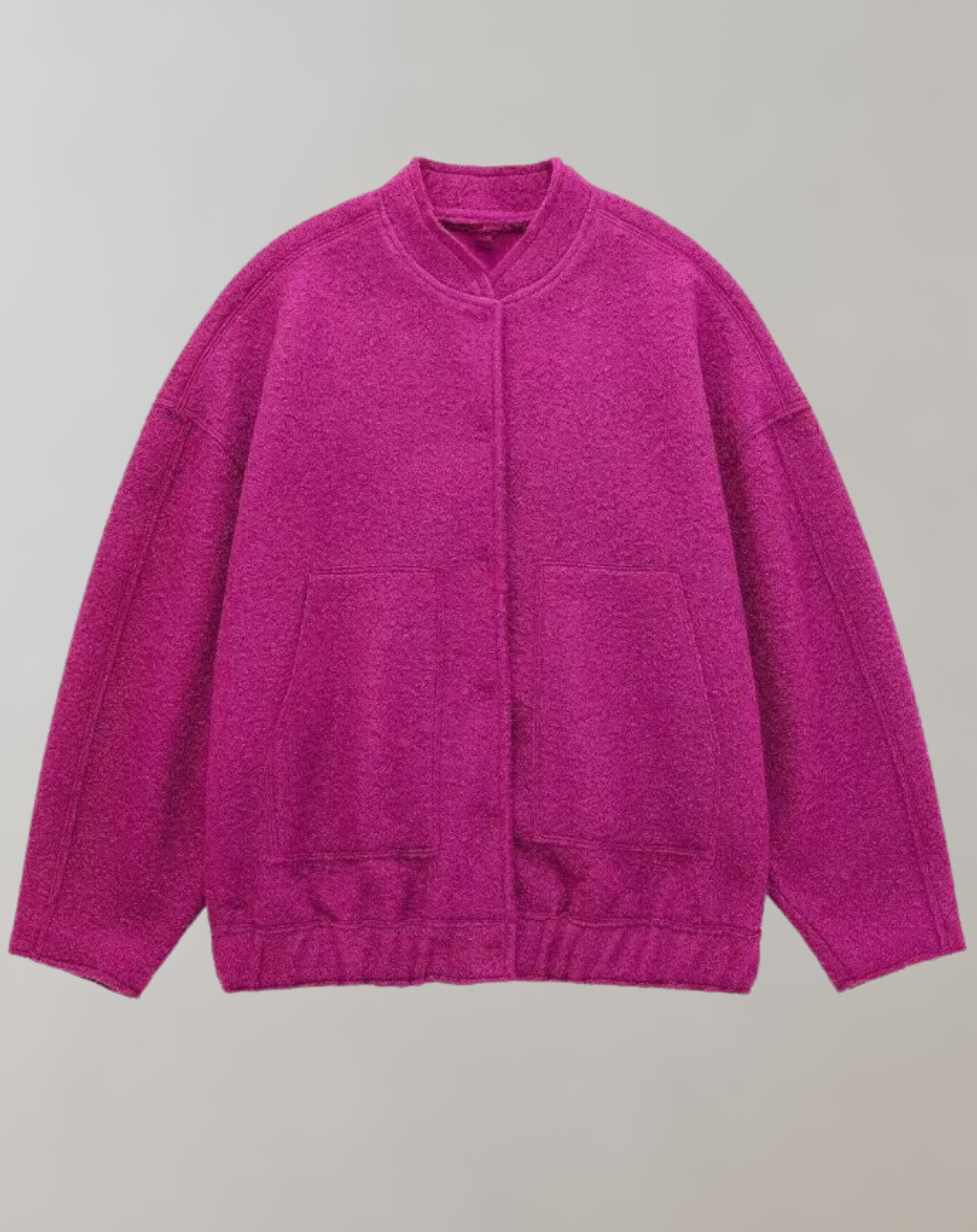 Sylvi - Veste bomber surdimensionnée avec boutons