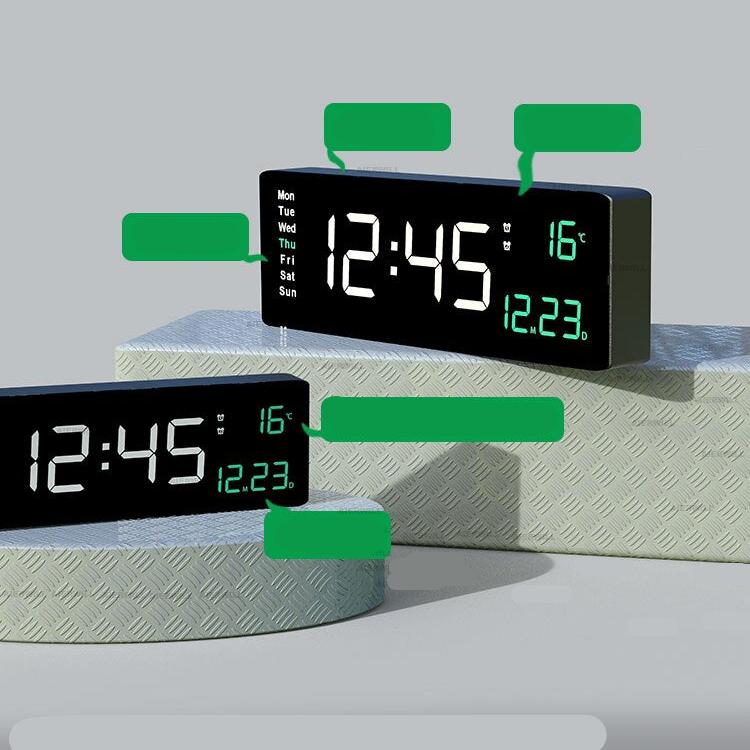 LumiTime - Horloge numérique élégante avec écran éclairé