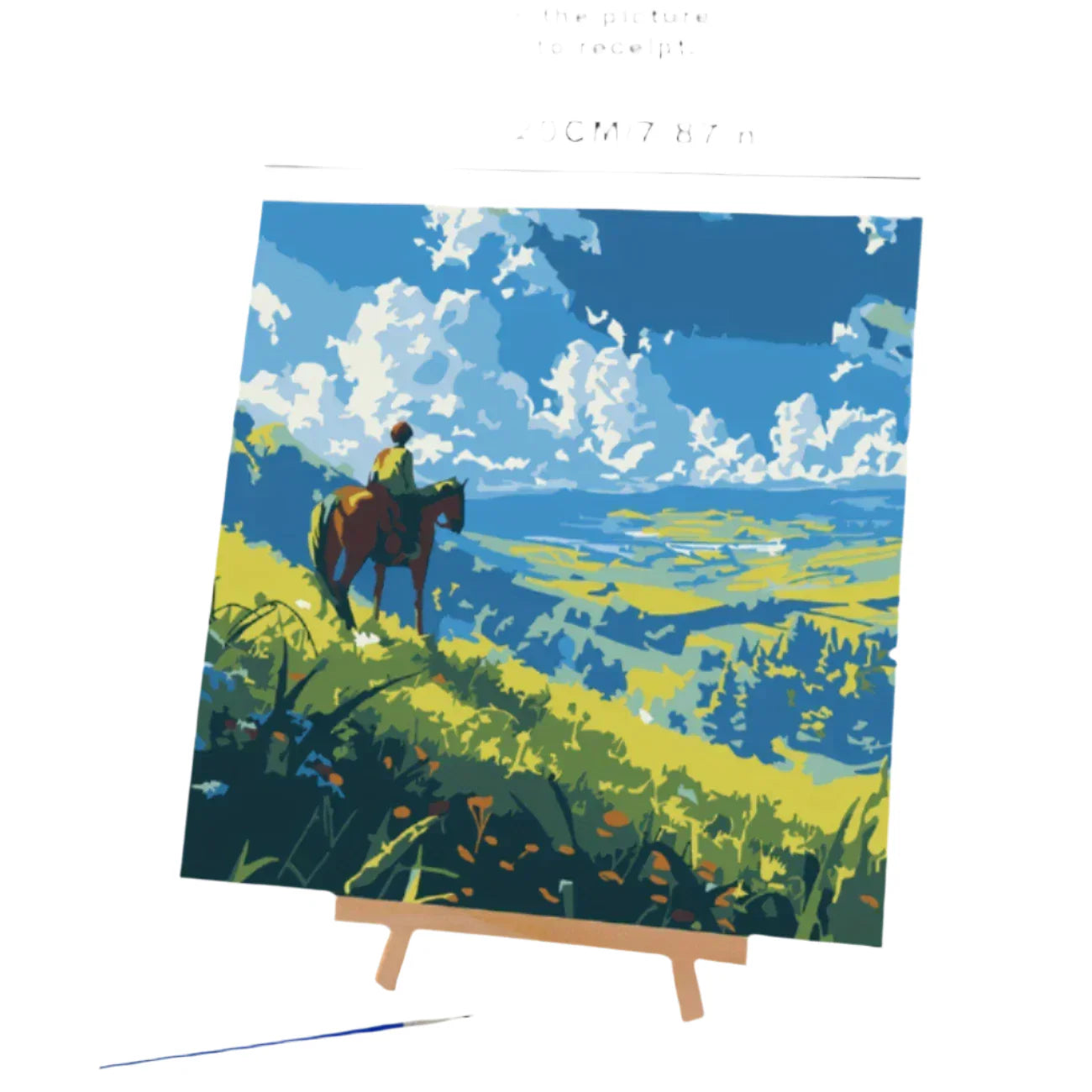 Ensemble de peinture DIY Fredfyldt Landskabs - Art en toile fait main avec pinceaux et peinture