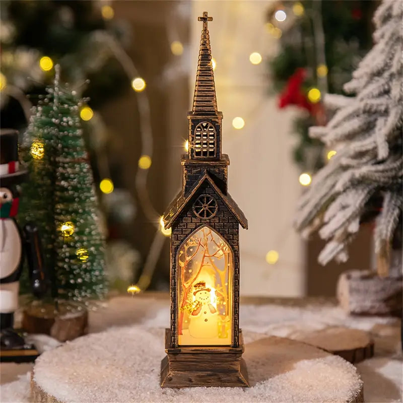 4 pièces de décorations de bougies LED de Noël