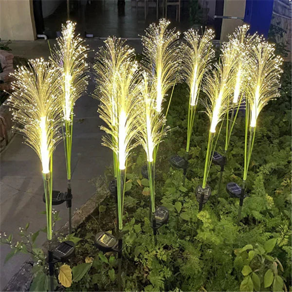 Lampadaire de jardin élégant à énergie solaire
