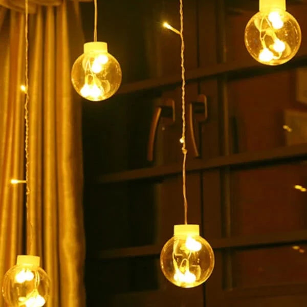 SparkleGlow - Lampes suspendues à globe LED