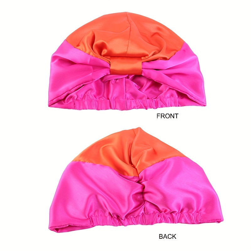 Bonnet en satin Clara avec nœud élégant