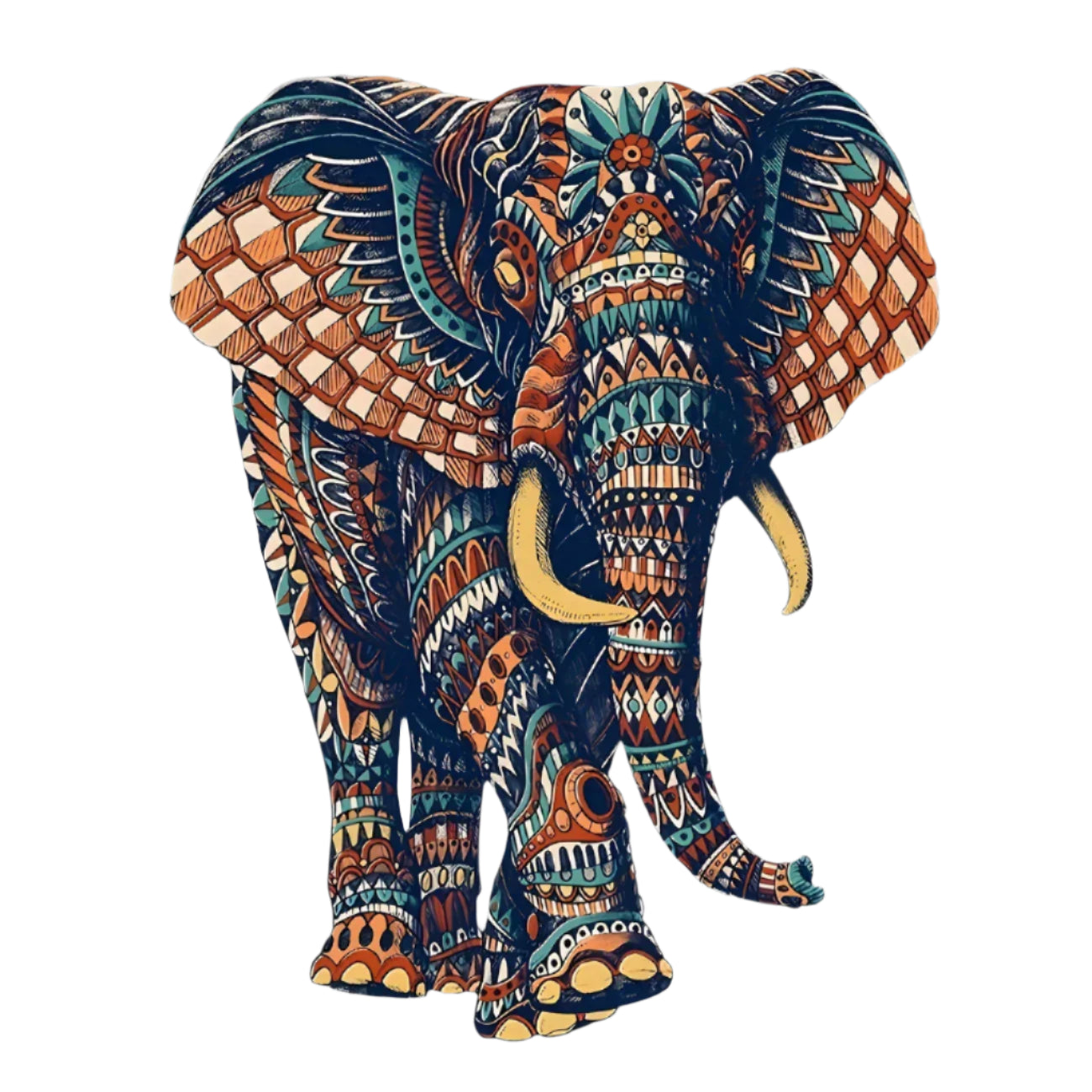 Puzzles en forme d'éléphant EleMind – Casse-tête en bois pour la tête des animaux pour adultes