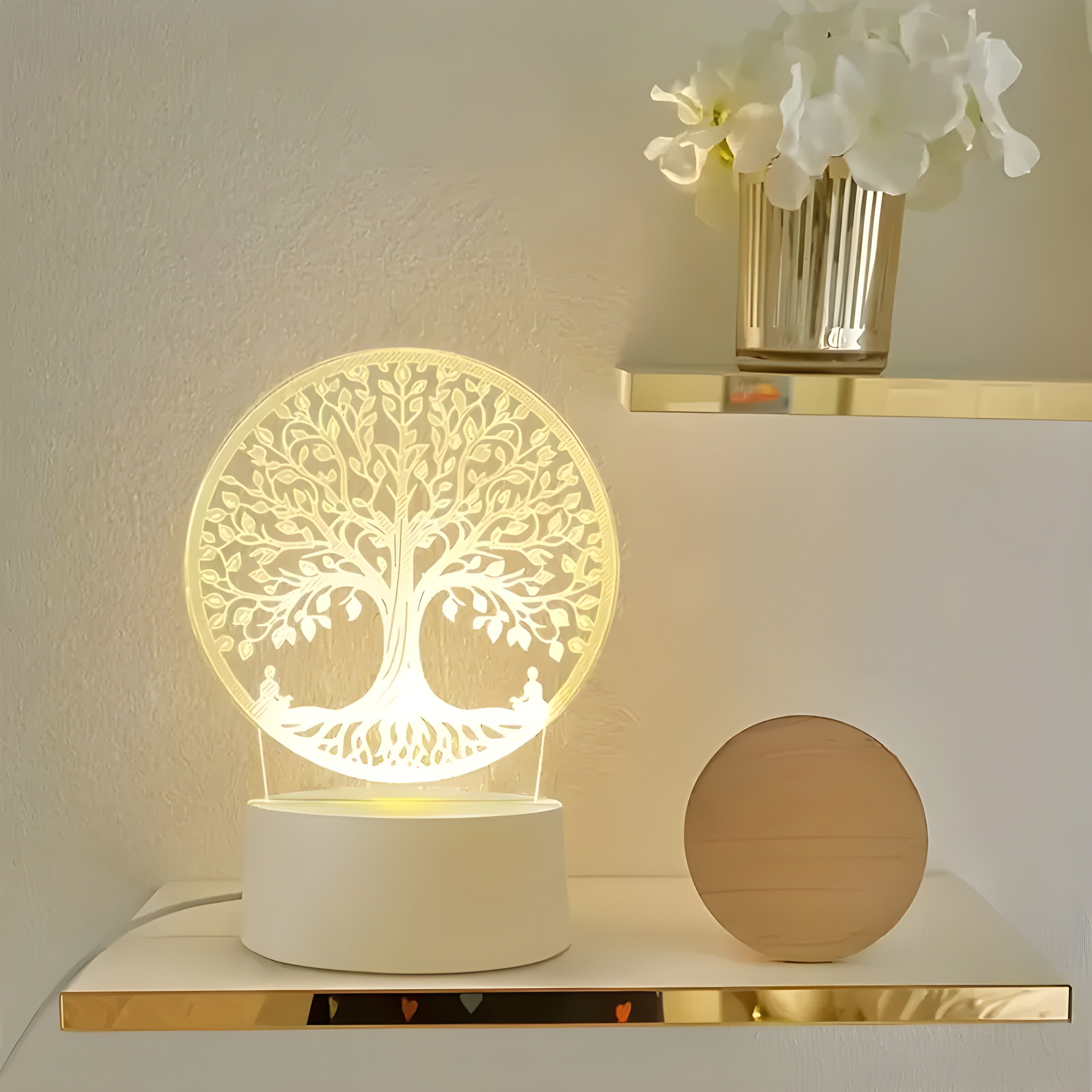 DreamGlow - Lampe LED 3D pour un éclairage élégant dans la chambre à coucher