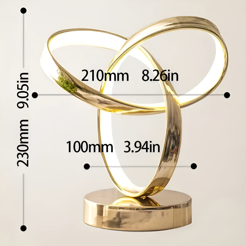 Anneau - lampe de table mince et moderne