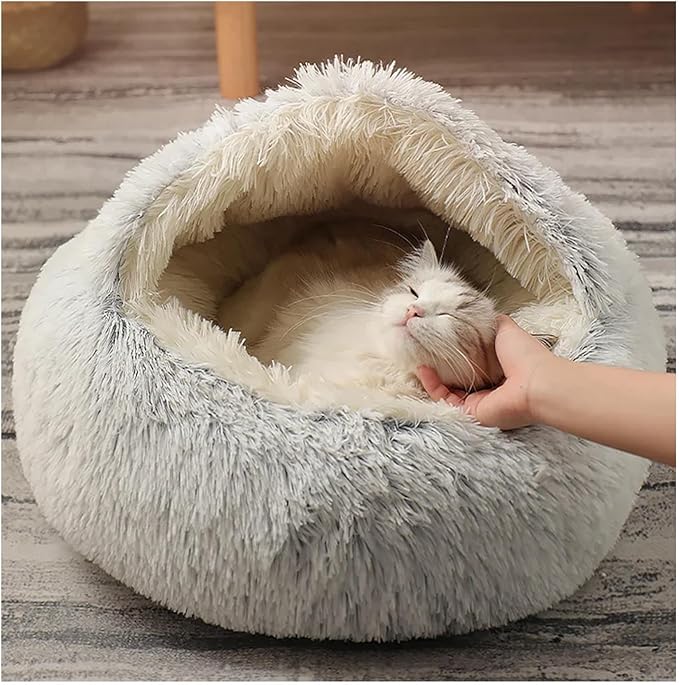 CozyHaven - Lit d'hiver de luxe pour animaux de compagnie