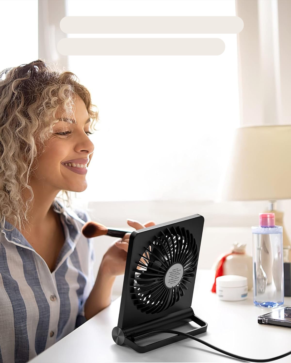 QuietBreeze - Ventilateur de table compact ultra-silencieux