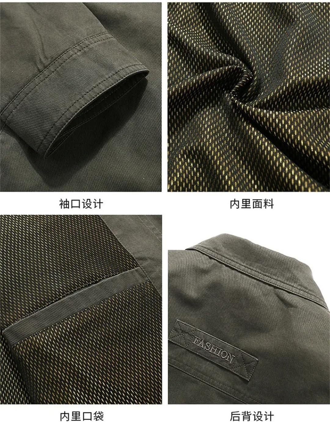 Veste Cargo Oliver - Légère et Élégante Veste en Coton avec Plusieurs Poches