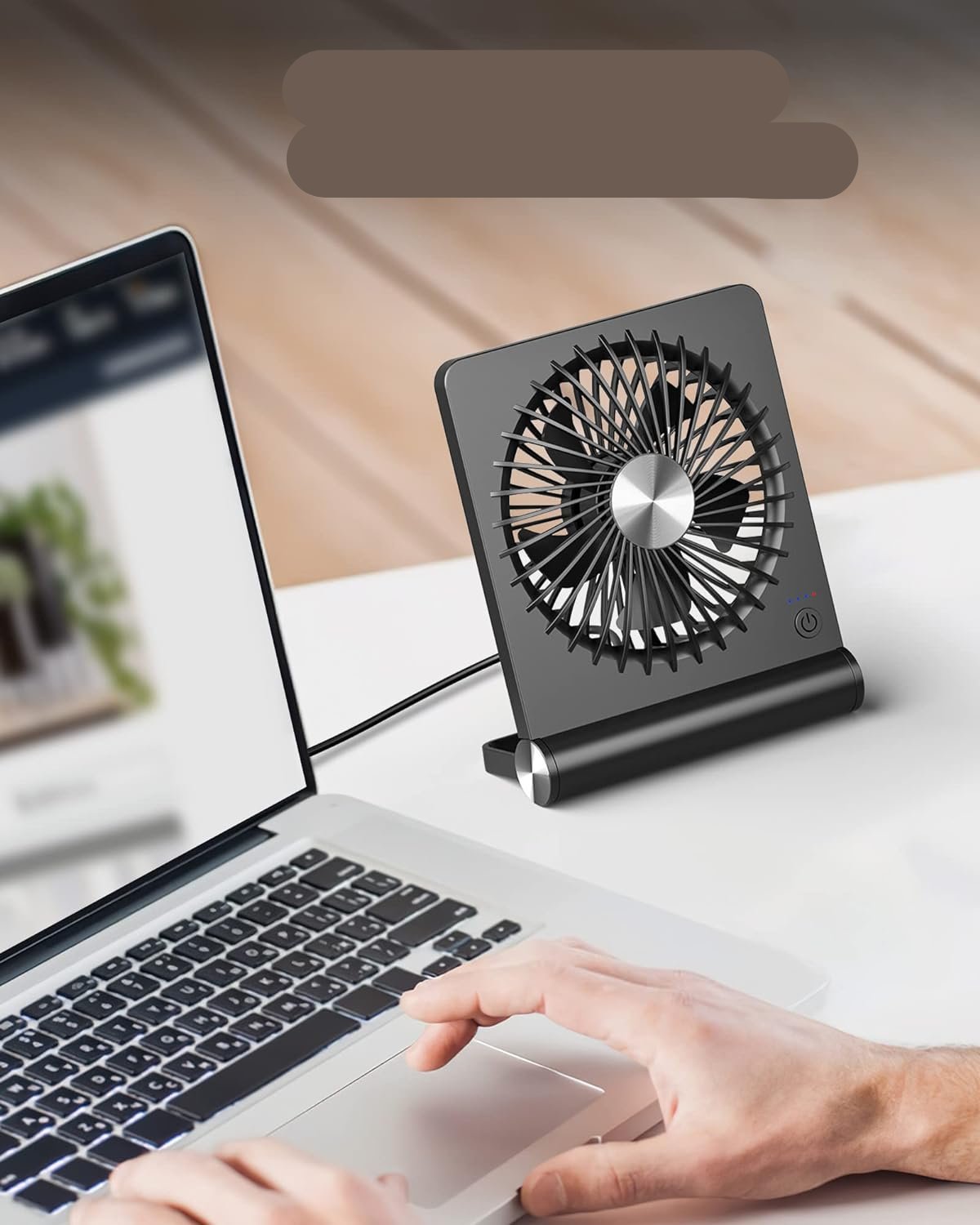 QuietBreeze - Ventilateur de table compact ultra-silencieux
