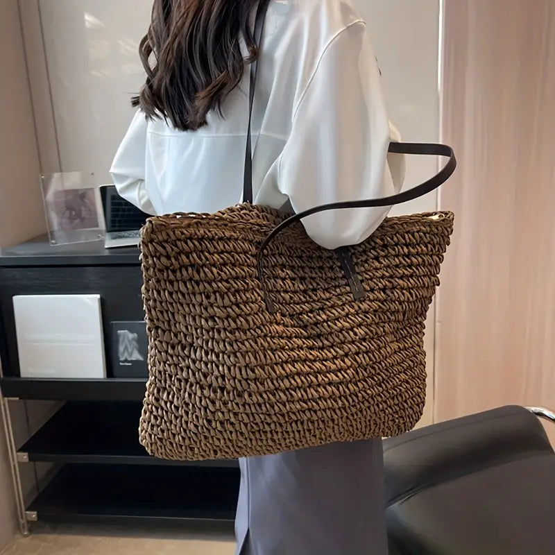 Sac fourre-tout tissé Trudi pour femmes