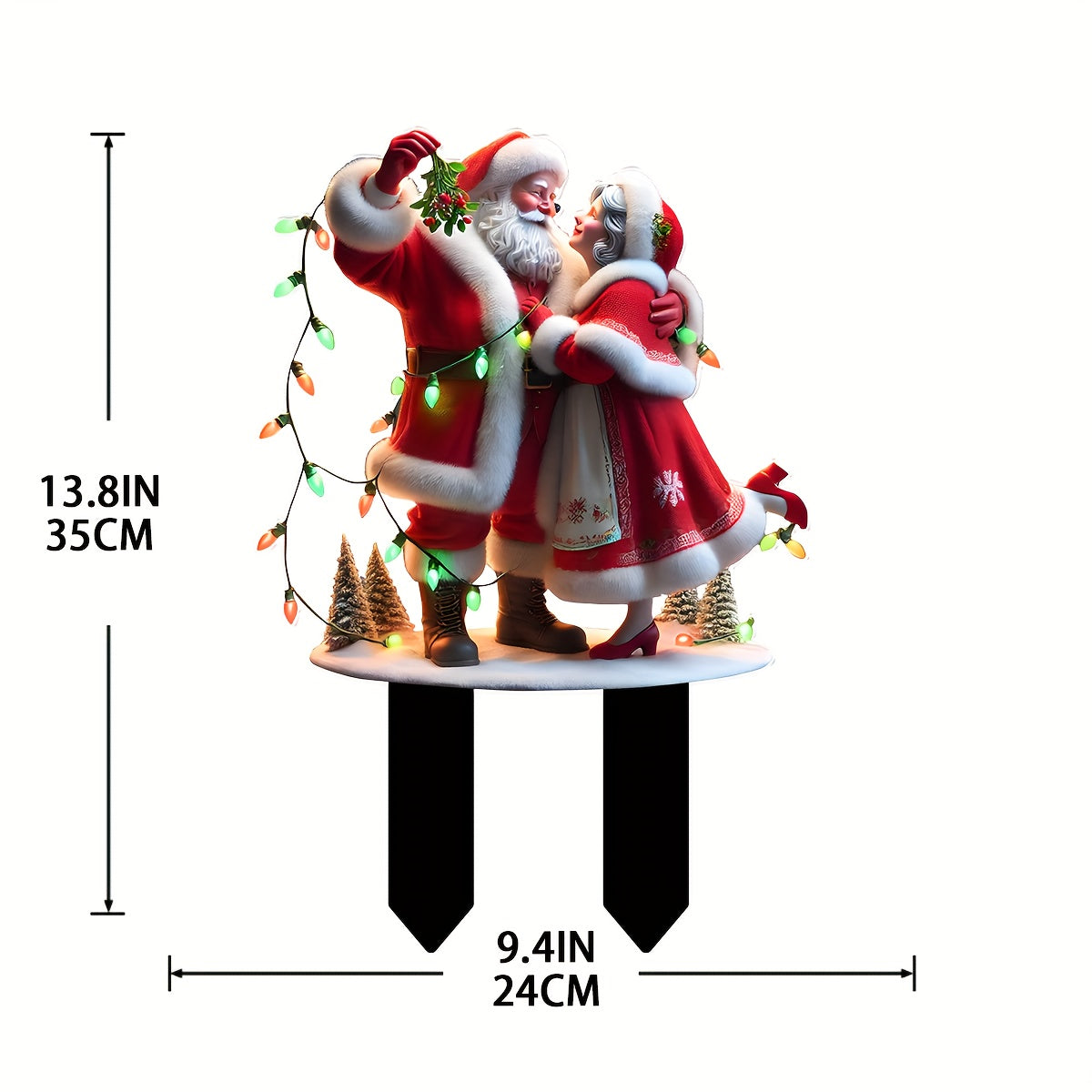 Figurines de Noël Illuminées | Monsieur et Madame Noël