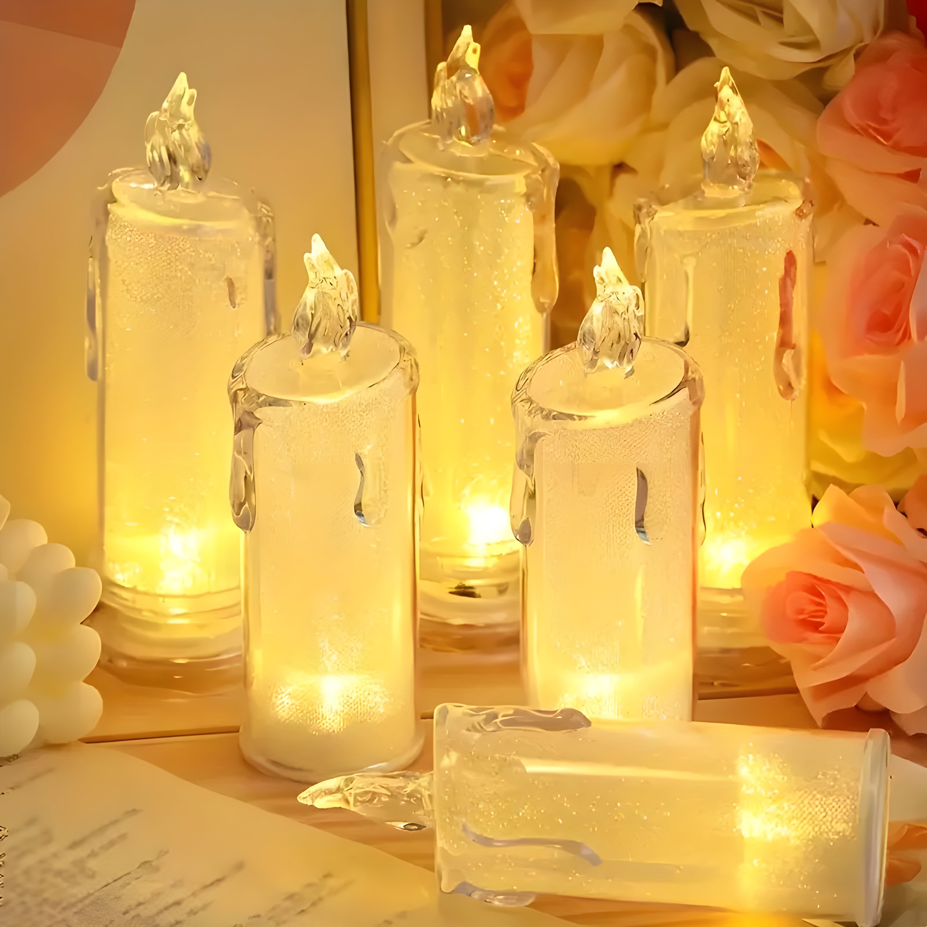 Bougie LED sûre et romantique