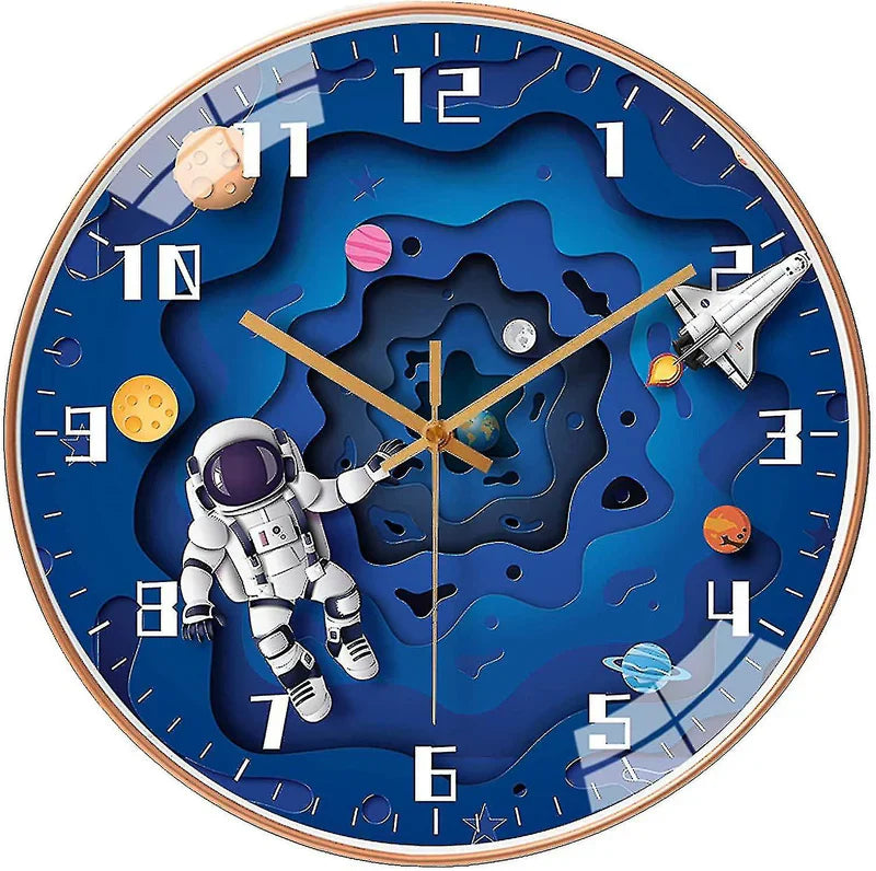 Horloge murale thématique pour chambre d'enfants Cosmotime