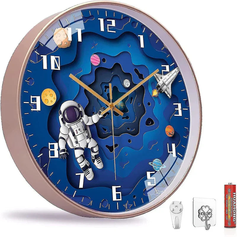 Horloge murale thématique pour chambre d'enfants Cosmotime