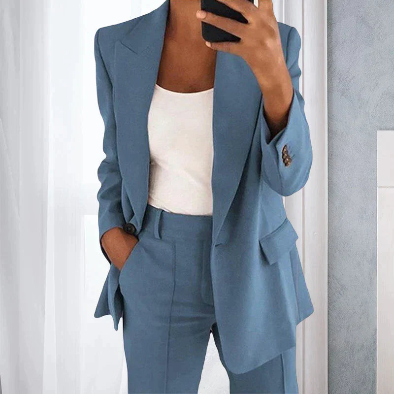 Blazer et Pantalons Emma - Ensemble Business Élégant pour un Look Affûté