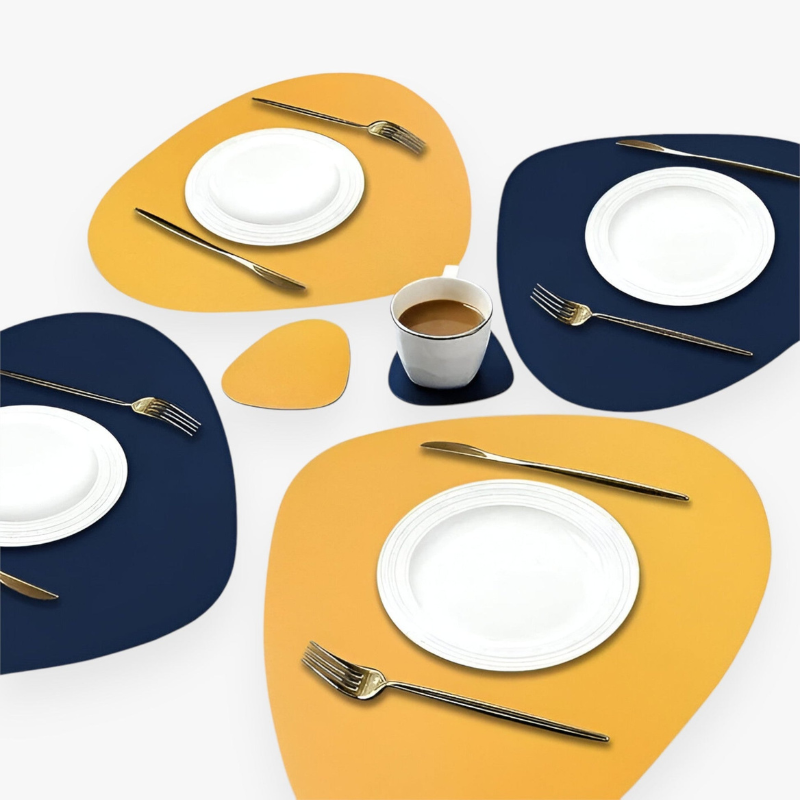 Bordluna Élégant Sets de Sous-plat et Set de Dessous de Plat Réciproque