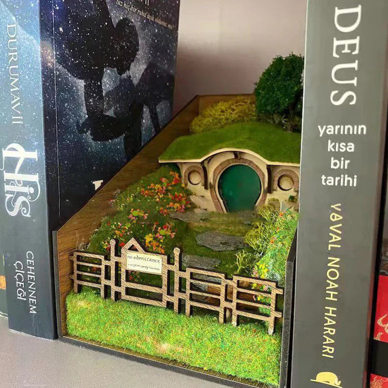 MiniScape Support de Livre – Supports de Livre Décoratifs Artisanaux avec Design de Micro Paysage