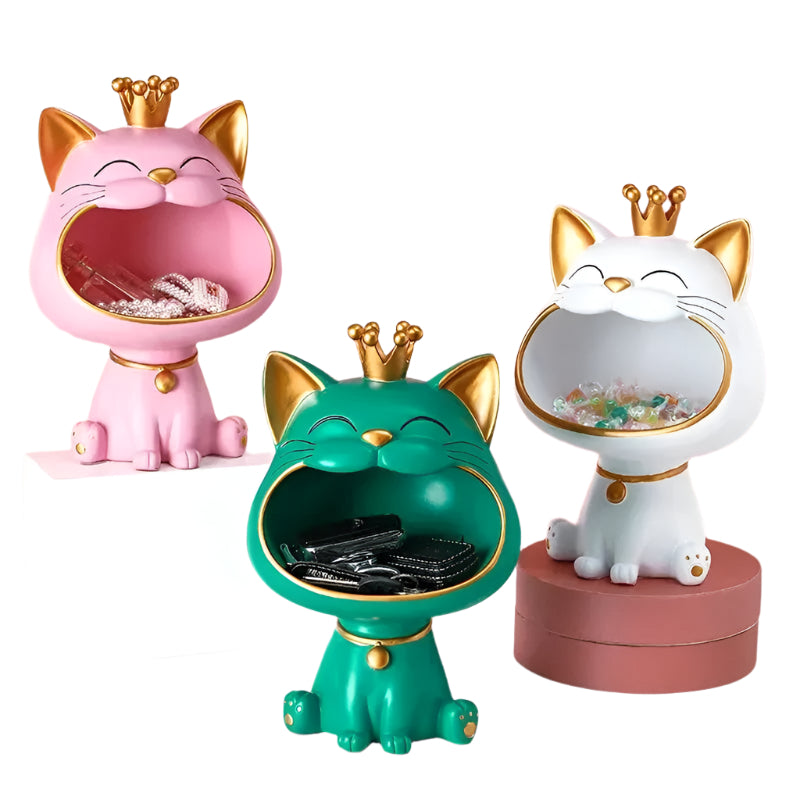 WhiskerVault - Boîte de rangement décorative pour chat