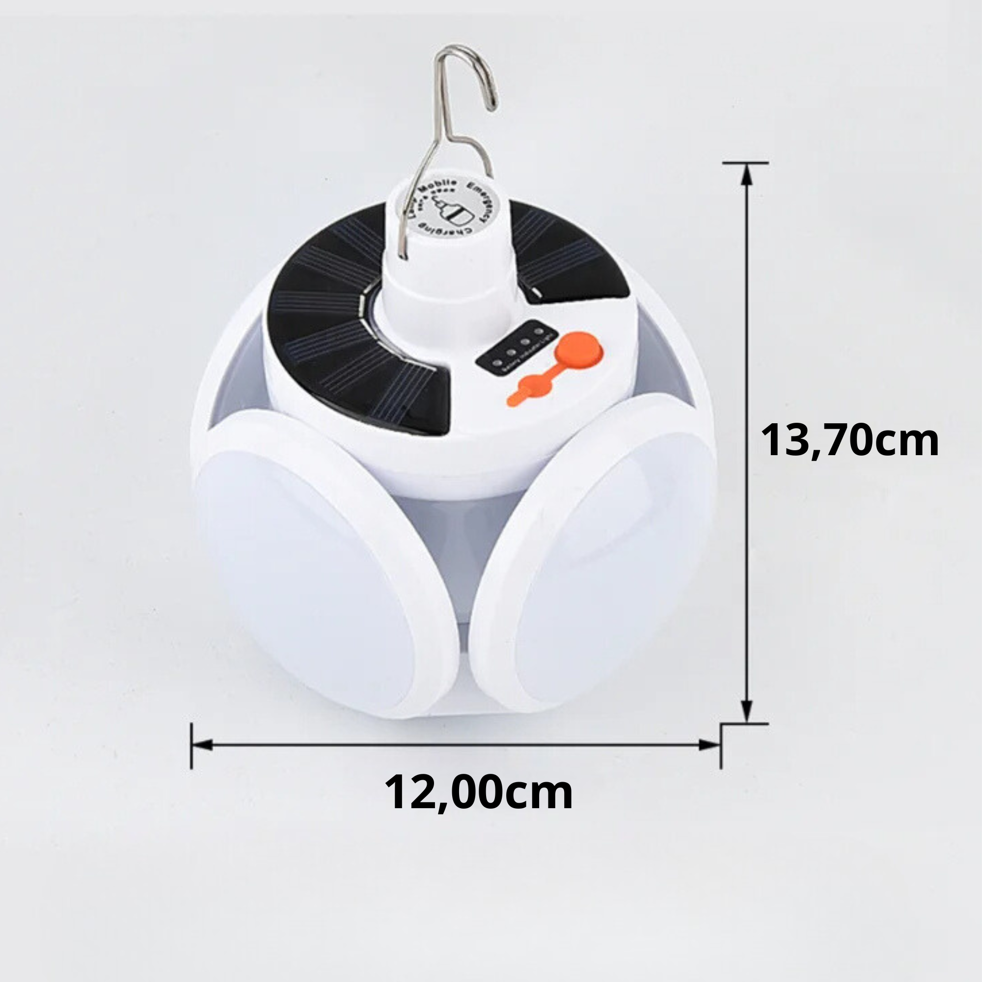 SolarGlow – Lampe extérieure à énergie solaire avec chargement USB