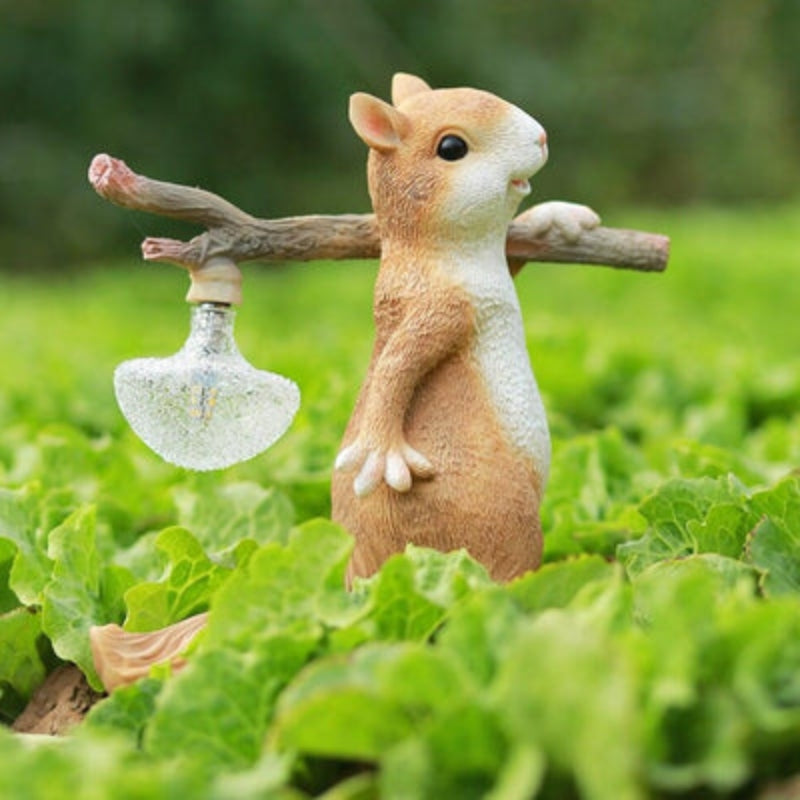 EgernLys Lampe de Table LED – Motif Mignon d'Écureuil avec Lumière Douce pour une Ambiance Agréable